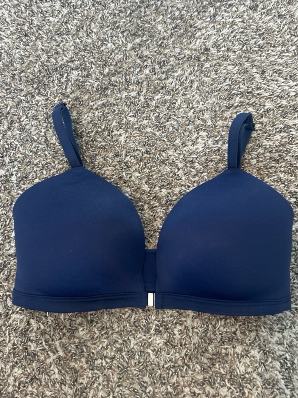 Navy blue front close bra from PINK